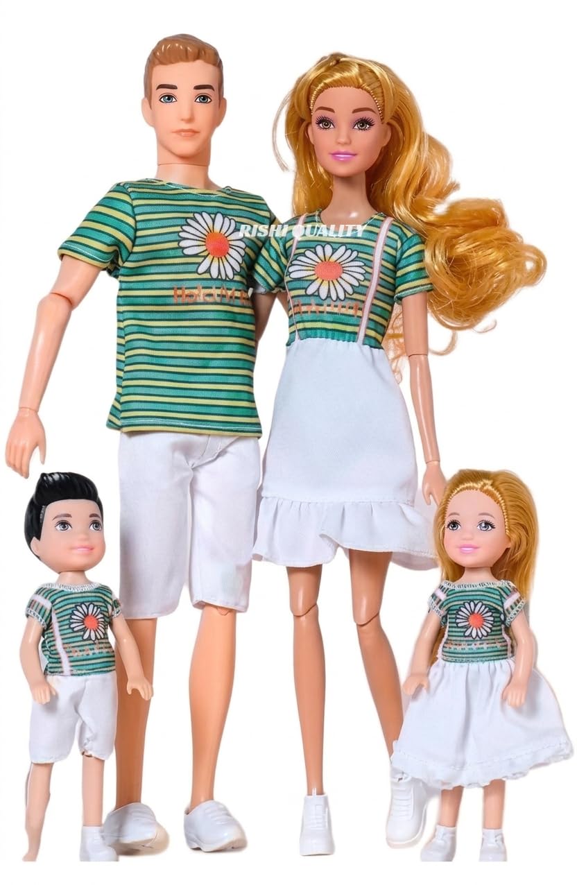 Family Doll Set Kids Toy mom dad Kids Dolls Pretend Play Toy Girls Doll Set Cute Family Toys. Gift for Girls.-picture-24