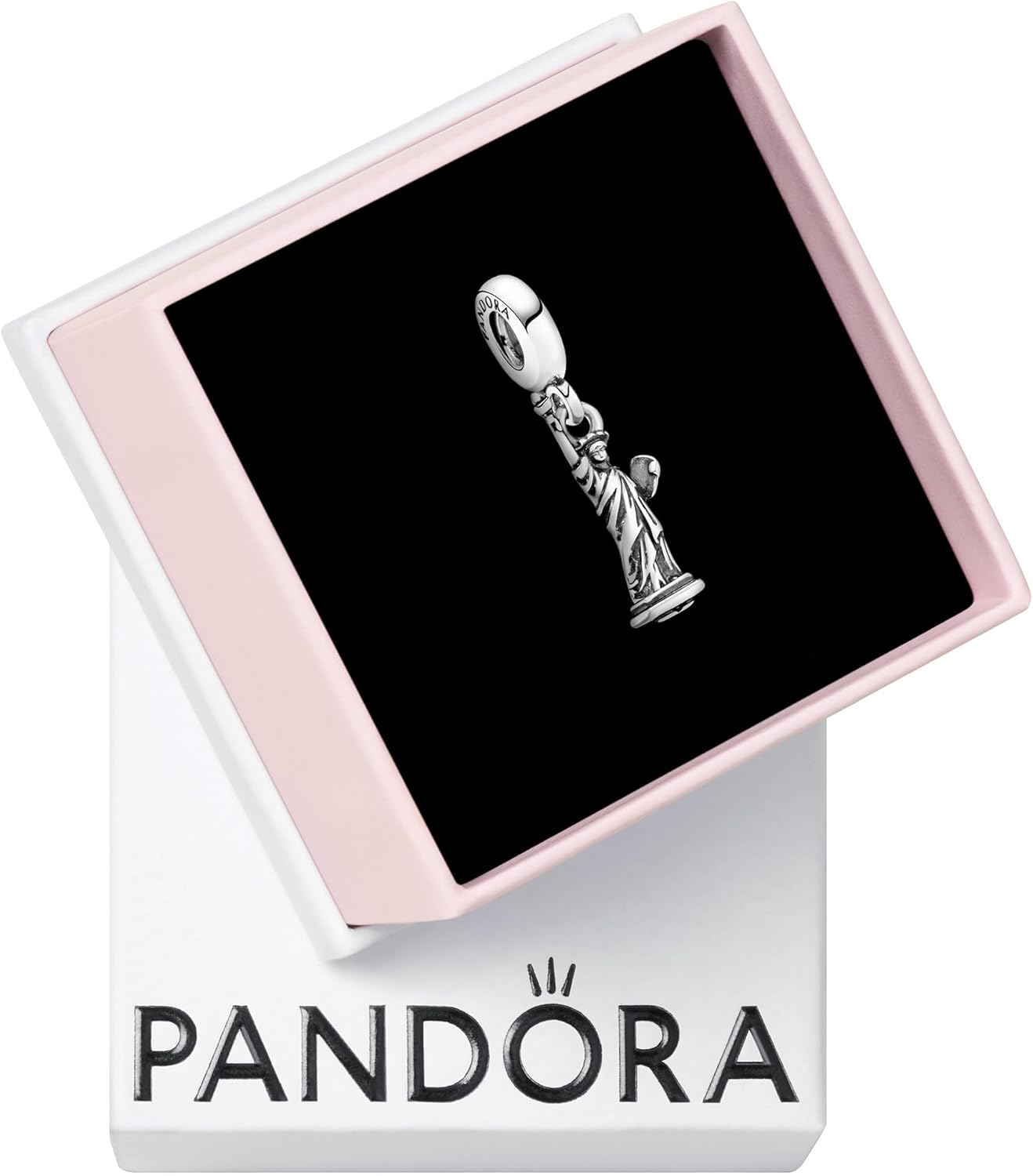 PANDORA New York Statue of Liberty Dangle Charm - Bracelet Charm for PANDORA Moments Bracelets - Stunning Women's Jewelry - Gift for Women in Your Life - Made with Sterling Silver - With Gift Box