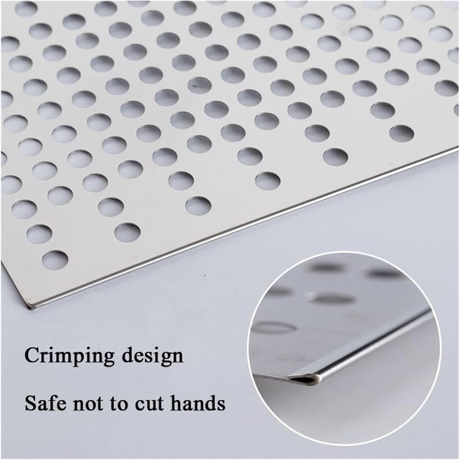 Generisch Lochblech aus Edelstahl 304, 0,8 mm Dicke Metallplatte, Robustes Drahtgitter (45 x 100 cm) für Industrie, Heimwerker und Haushalt – korrosionsbeständig, vielseitiges Design