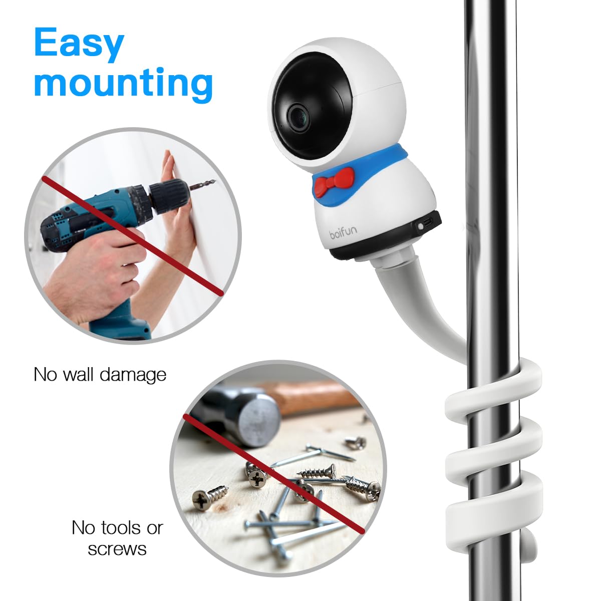 TIUIHU Baby Monitor Flexible Mount Suitable for Boifun 5S/6T/2S/VB805 Baby Monitor Camera - Image 4