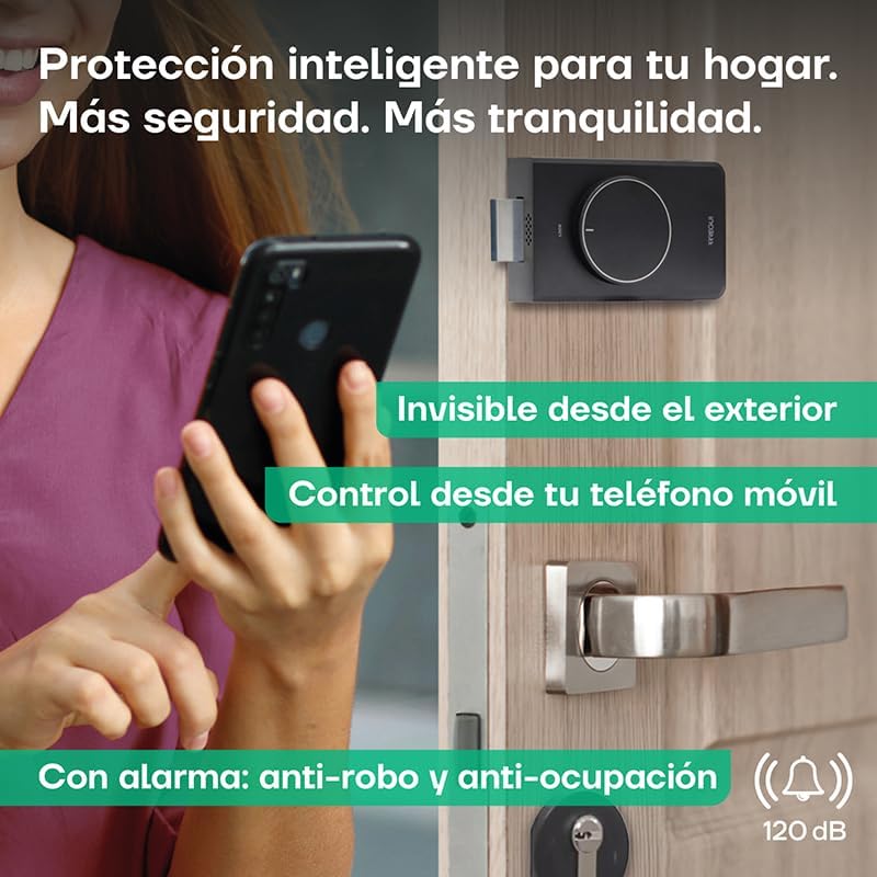 Arregui SPIN UP lock with alarm feature highlighted