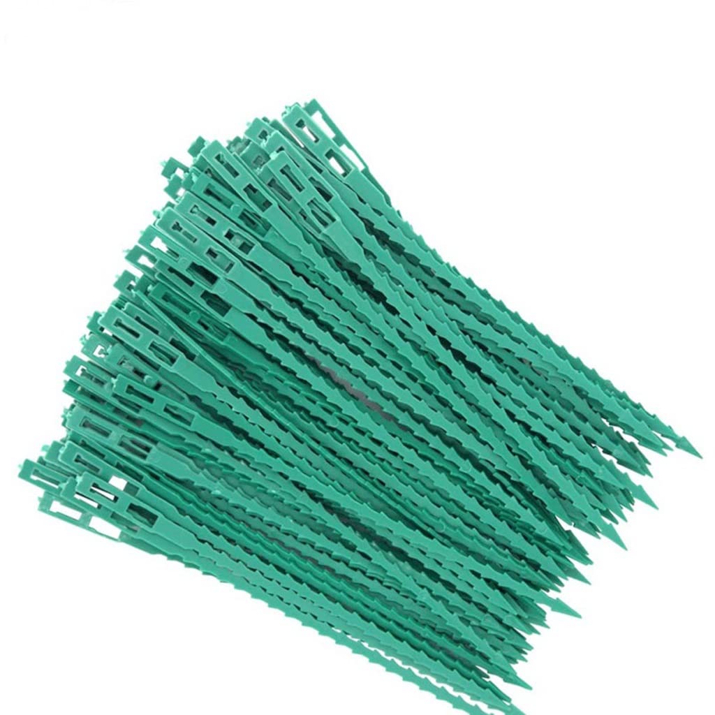 Weitingkkk 13Cm Plant Ties, Reusable Garden Cable Ties Plant Tree Locking Nylon Adjustable Plastic 50/100 Pack(100Pcs)
