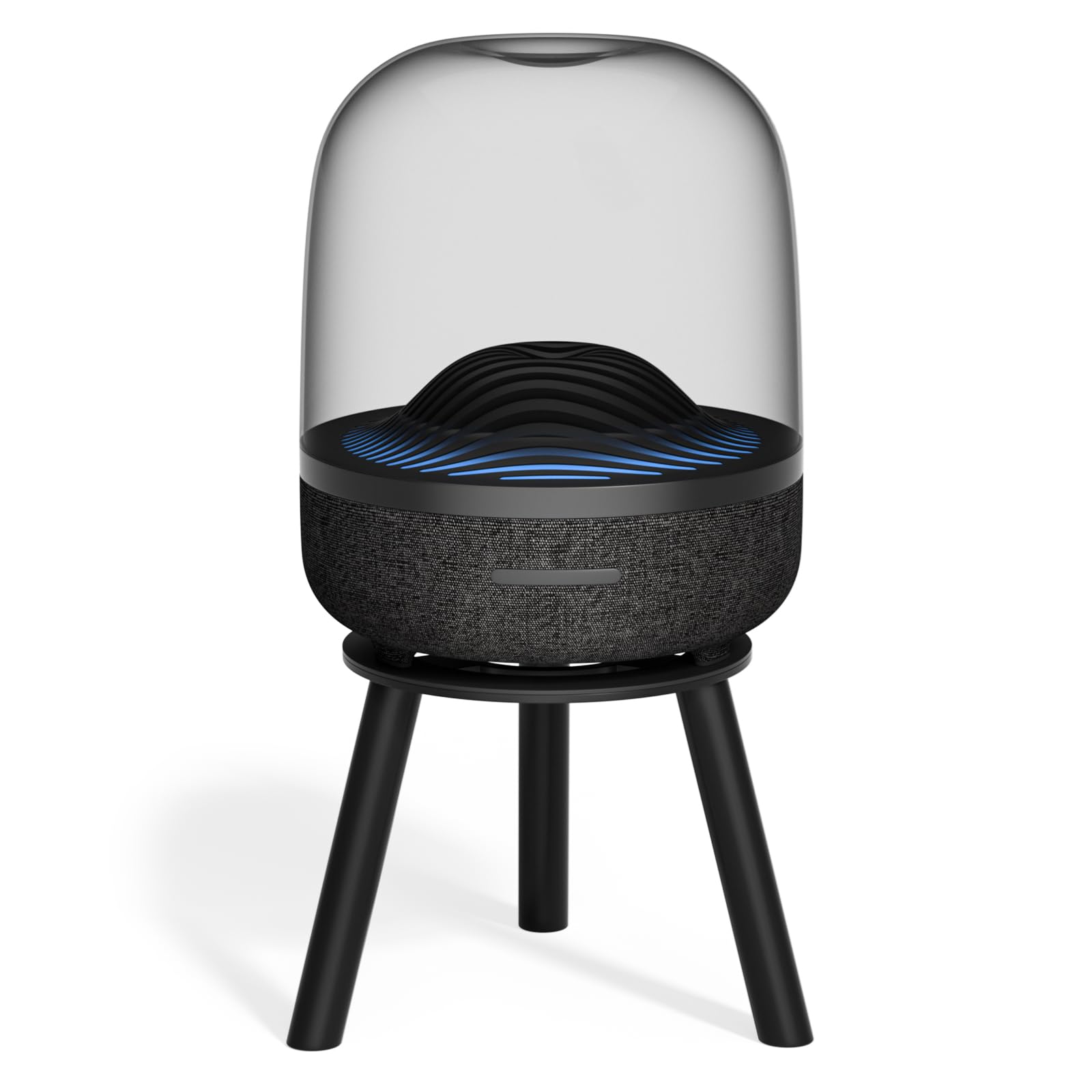 Harman Kardon Aura Studio 4, Enceinte Bluetooth avec dôme Transparent et Jeu de lumière à thème
