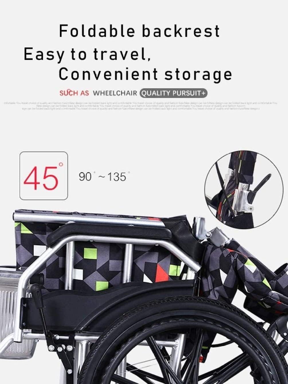 Wózek inwalidzki Transportrolstoelen van aluminiumlegering Comfortabele rolstoelen Verdikte zachte zitting Transportstoel Opvouwbare rolstoelen wygodne