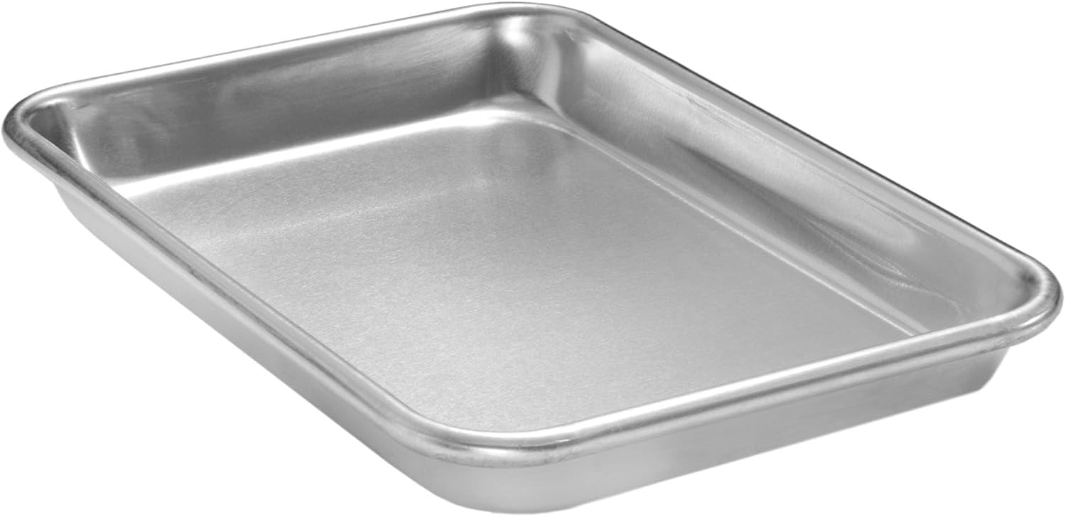 Kratos by Hubert Commercial Baking Sheet, Eighth-Size 6.5"x9.5" 19 Gauge Standard Duty Sheet Pan (36-Pack)