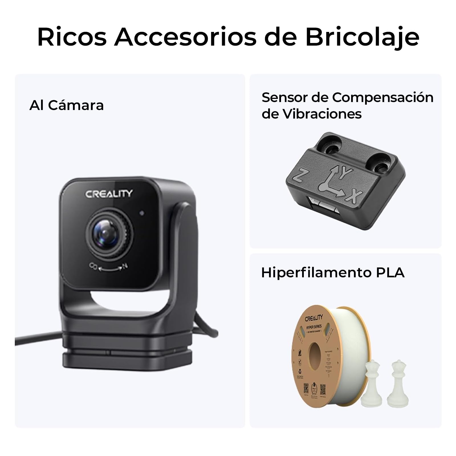 Impresora 3D Creality Ender 3 V3 KE, 500mm/s Impresión Alta Velocidad, Control de Monitor Inteligente, Calibración Automática, 300 ℃ 60 W Extremo Caliente, Riel Lineal Preciso Del eje X, 220x220x240mm