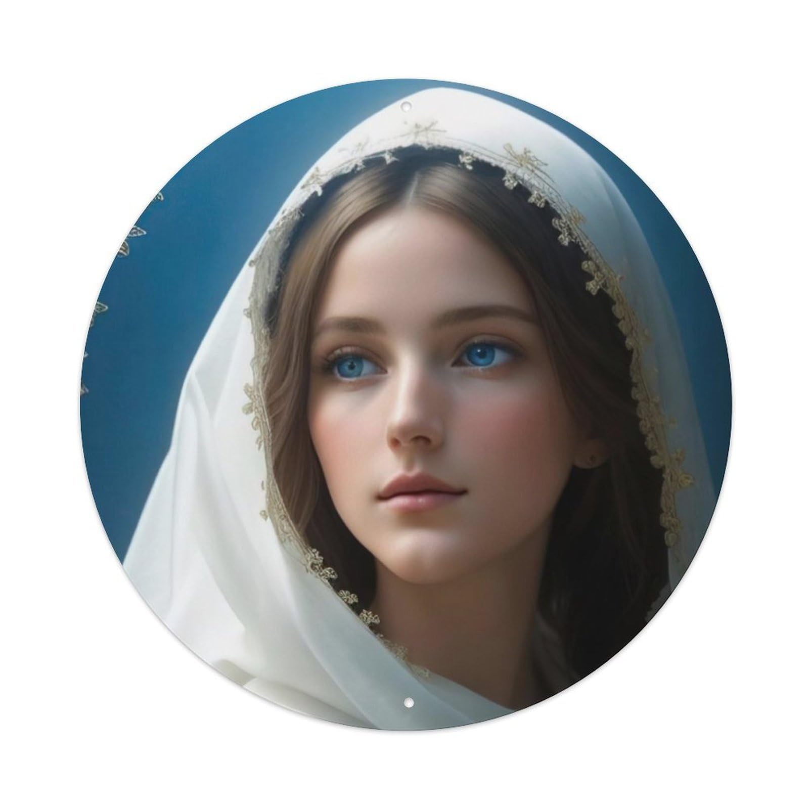 Religious The Great Virgin Mary Metal Tin Sign