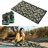 Shayson Survival Sleeping Bag, Bolsa vivaz de Emergencia PE Película de Aluminio para Acampar y Caminar al Aire Libre