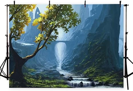Amazon Co Jp 油絵3dプリント背景背景布の写真スタジオプロパスcreativの背景壁の布 Color Green2 Size 12x8ft 3 5mx2 5m 家電 カメラ