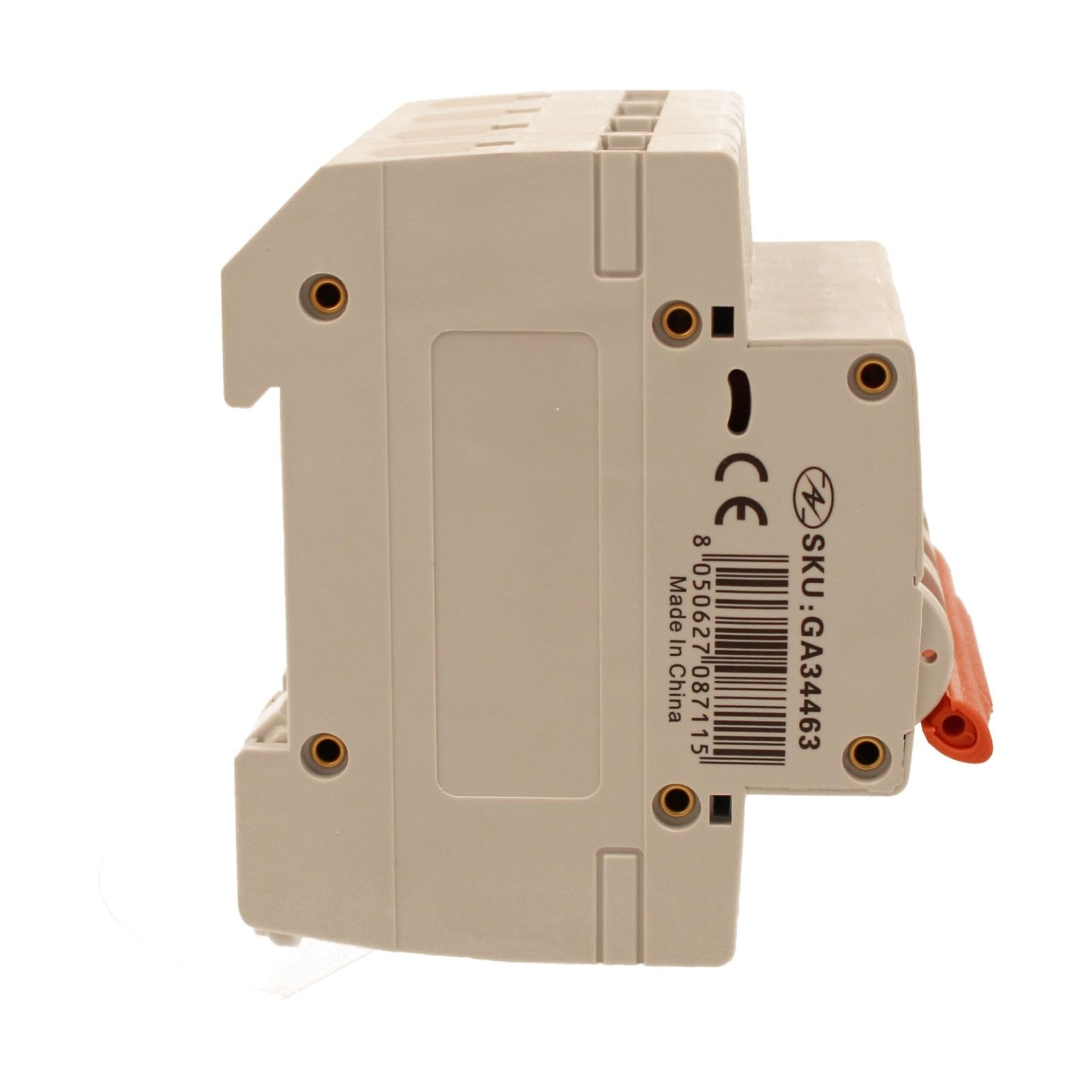 Interruptor magnetotérmico trifásico, MCB 380 V 4P 63 A C63, curva C 6 kA, 4 módulos DIN