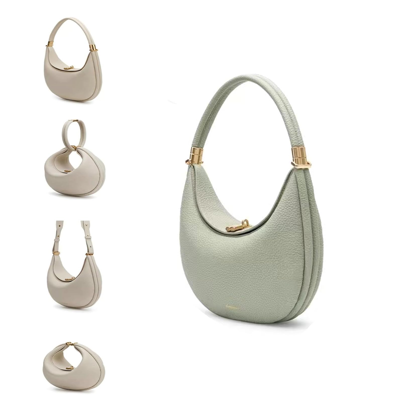 ⭐︎moonHender Scheme hand bag flap S CHANEL Vintage Half Moon Chain Shoulder Bag Single Flap