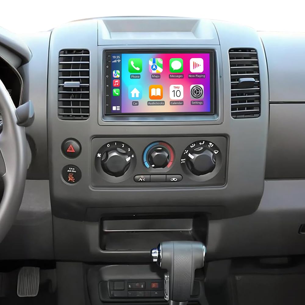 4 + 64 G Double DIN Car Stereo do Nissan Navara D40 2007-2015 z bezprzewodowym Carplay Android Auto 7" IPS Touch Screen Android 14 Car Radio GPS nawigacja Bluetooth FM RDS, kamera zapasowa WiFi Mirror