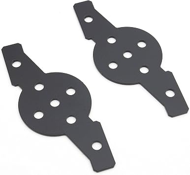 ZROADZ Hood Hinge Adapter Plate to mount 4 3 Inch LED Pod Lights to Hood Hinge Bracket - PN #Z360002, Black