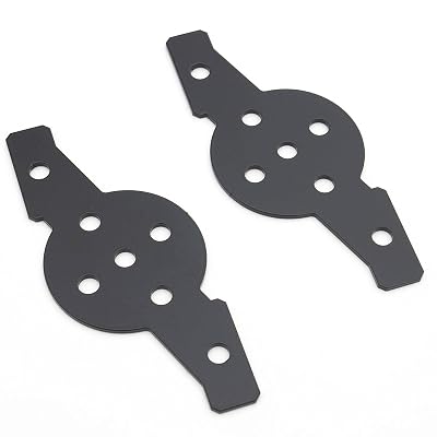 ZROADZ Hood Hinge Adapter Plate to mount (4) 3 Inch LED Pod Lights to Hood Hinge Bracket - PN #Z360002, Black