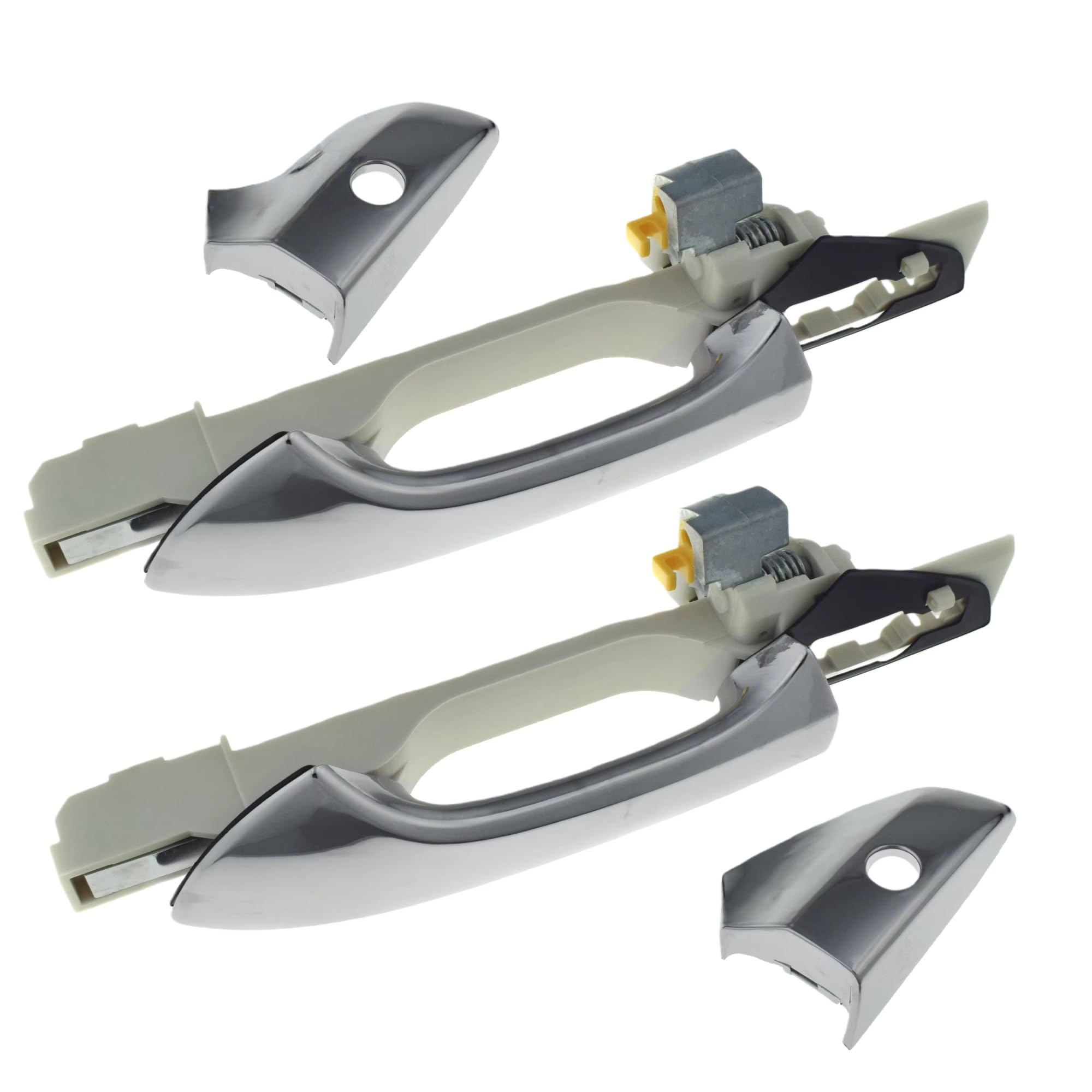 Hiiaw 2 Pcs Left Sides Car Door Handle Cover Trim Chrome Left Driver Side Exterior Outside Door Handle For Accord 2.4L 3.5L 2008 2009 2010 2011 2012(2 Pcs Left Sides)