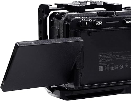 Miniatura 6 de Jaula para cámara Sony FX3FX30 con múltiples agujeros roscados de 14 y 38 y puntos de posicionamiento ARRI, placa inferior de liberación rápida y
