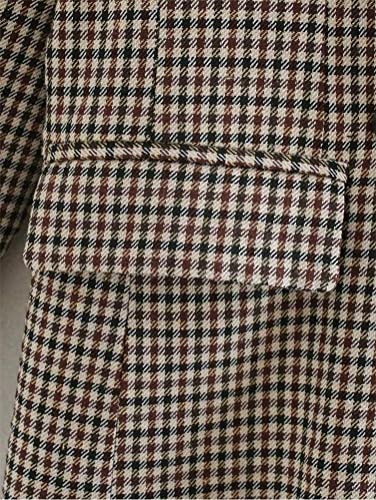 Jaqueta Feminina De Terno Feminino Com Galha De Trespassado Duplo Casaco De Primavera Feminino, Como