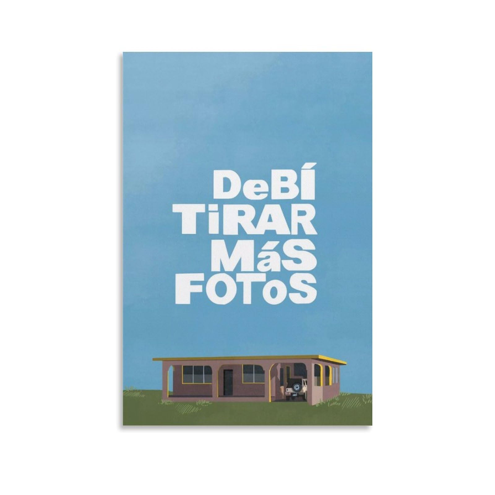 LOYANUKE Bad Bunny DeBÍ TiRAR MáS FOToS Poster Room Decoration Painting Interior Aesthetics Canvas Oil Painting Star Movie Music Album Poster