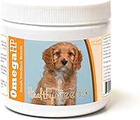 Vista 132 de Healthy Breeds Schnauzer en miniatura Omega HP Ácido graso para piel y pelaje Masticables suaves 60
