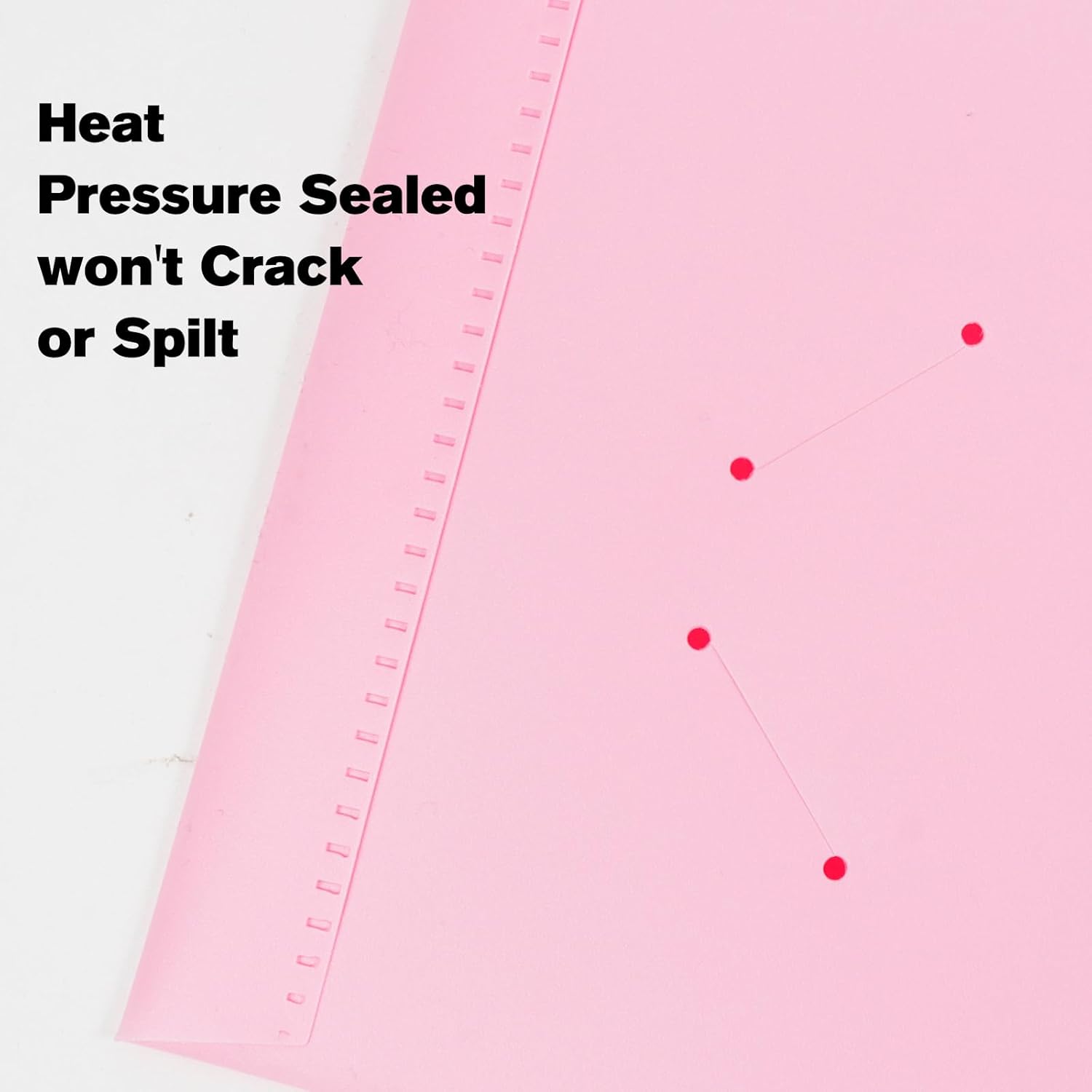 24-Pack Plastic Folders with Pockets,2-Pocket Pastel Folders Holds US Letter Size Paper for School/Office/Home, Pink