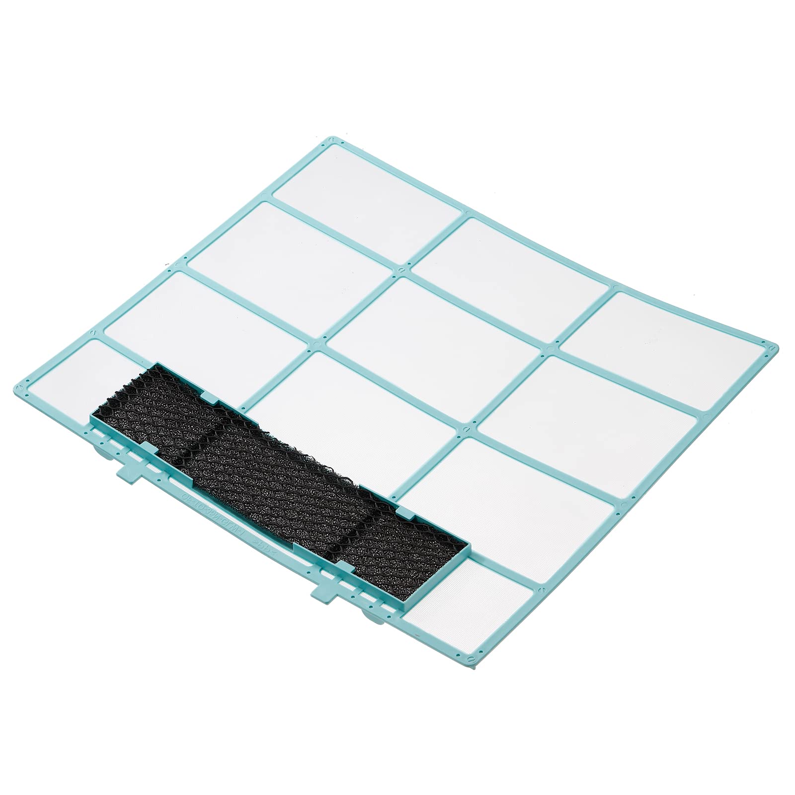 PATIKIL 32cm x 27,5cm Aria Condizionatore Filtro, Plastica Filtraggio Schermo Sostituzione con Filtro Schiuma per HVAC, Blu Nero