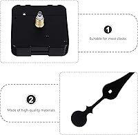 Vista 2 de DOITOOL Kit de mecanismo de movimiento de cuarzo silencioso, piezas de reloj de precisión y diseño resistente, sin ruido de tictac