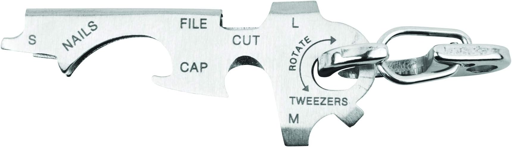 TRUEUtility Tu247 Key Tool 143 X 93 mm, Gold and Silver