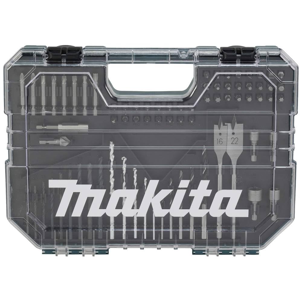 Makita E-16988 Titanium Finish, 75 Piece Fastener Drive Bit Set, Multicolor, Variety pack