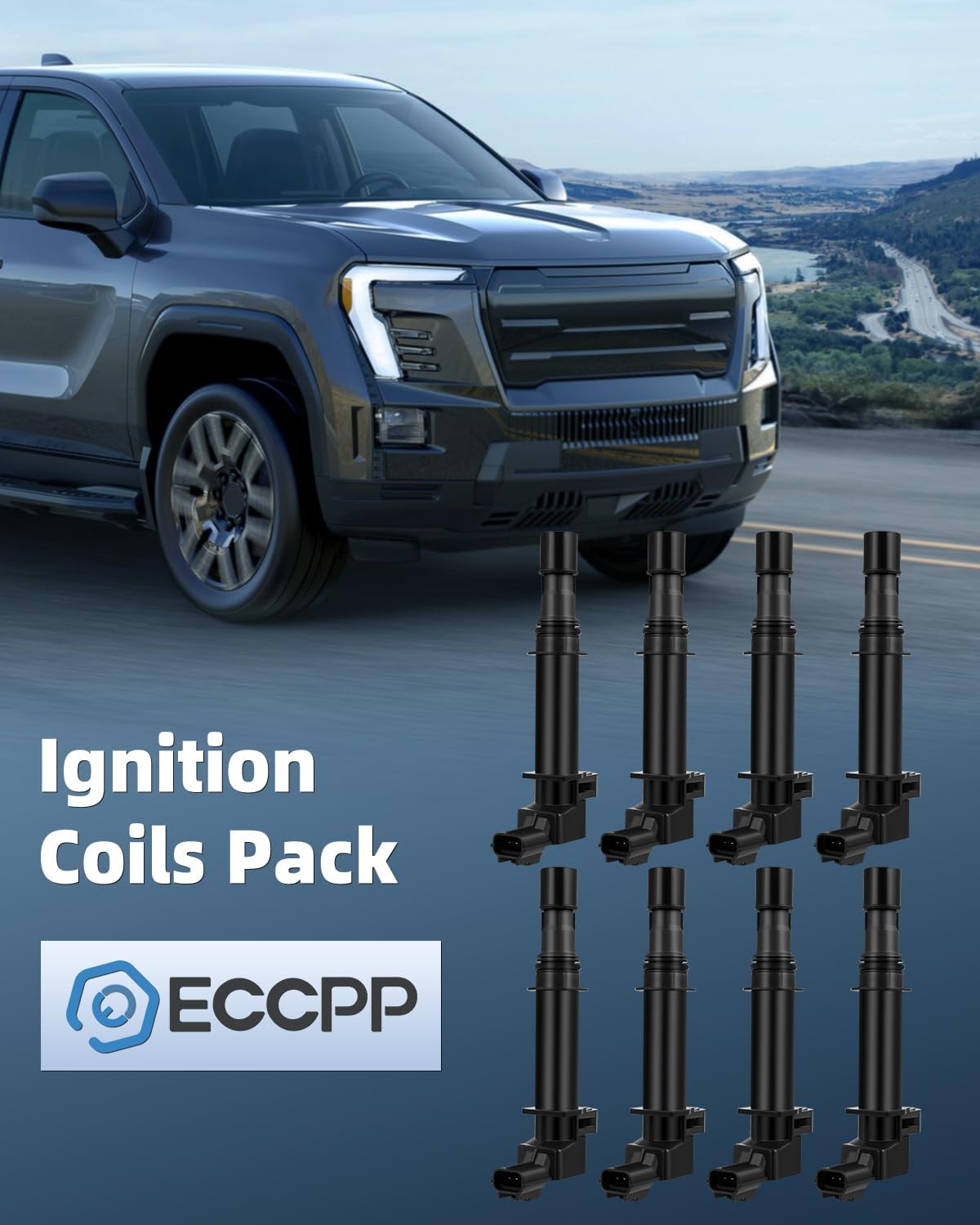 ECCPP Ignition Coils Packs Compatible for Dodge for Durango/for Jeep for Commander/for Chrysler Aspen V8 4.7L 1999-2008 Replacement for UF270 UF297 for Travel Transportation and Repair