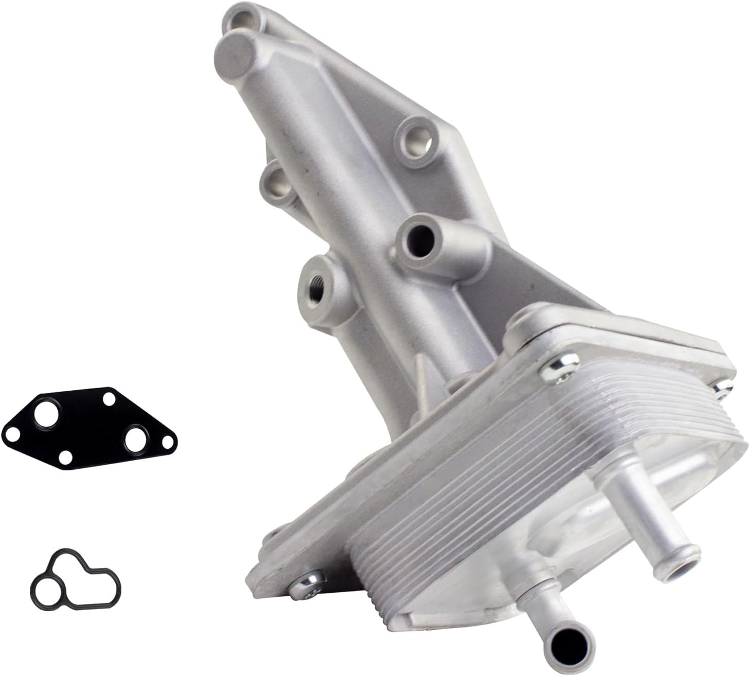 FUXINTUM upgrade aluminium Engine Oil Cooler Assembly Compatible with 2007-2013 Nissan Altima 2007-2012 Sentra, L4 2.5L,Replaces# 21300-JA06A, 21300-JA05A