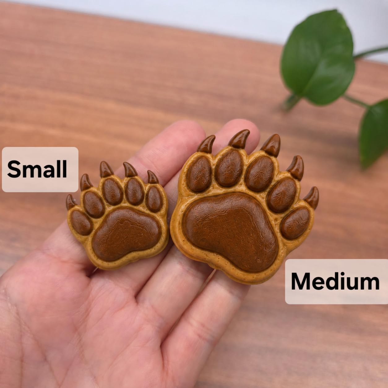 Natucraft Bear Paw Silicone Mold Set - Small and Medium 2 Sizes Bear paw Mold