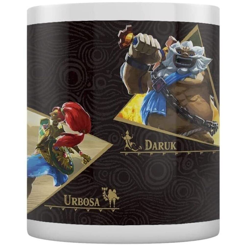 The Legend of Zelda Breath of The Wild Mug (Champions Design) 11oz Ceramic Mug - Official Merchandise, White - Image 3