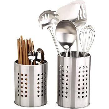 Amazon.de: Küchenutensilienhalter aus Edelstahl, rostfrei, groß