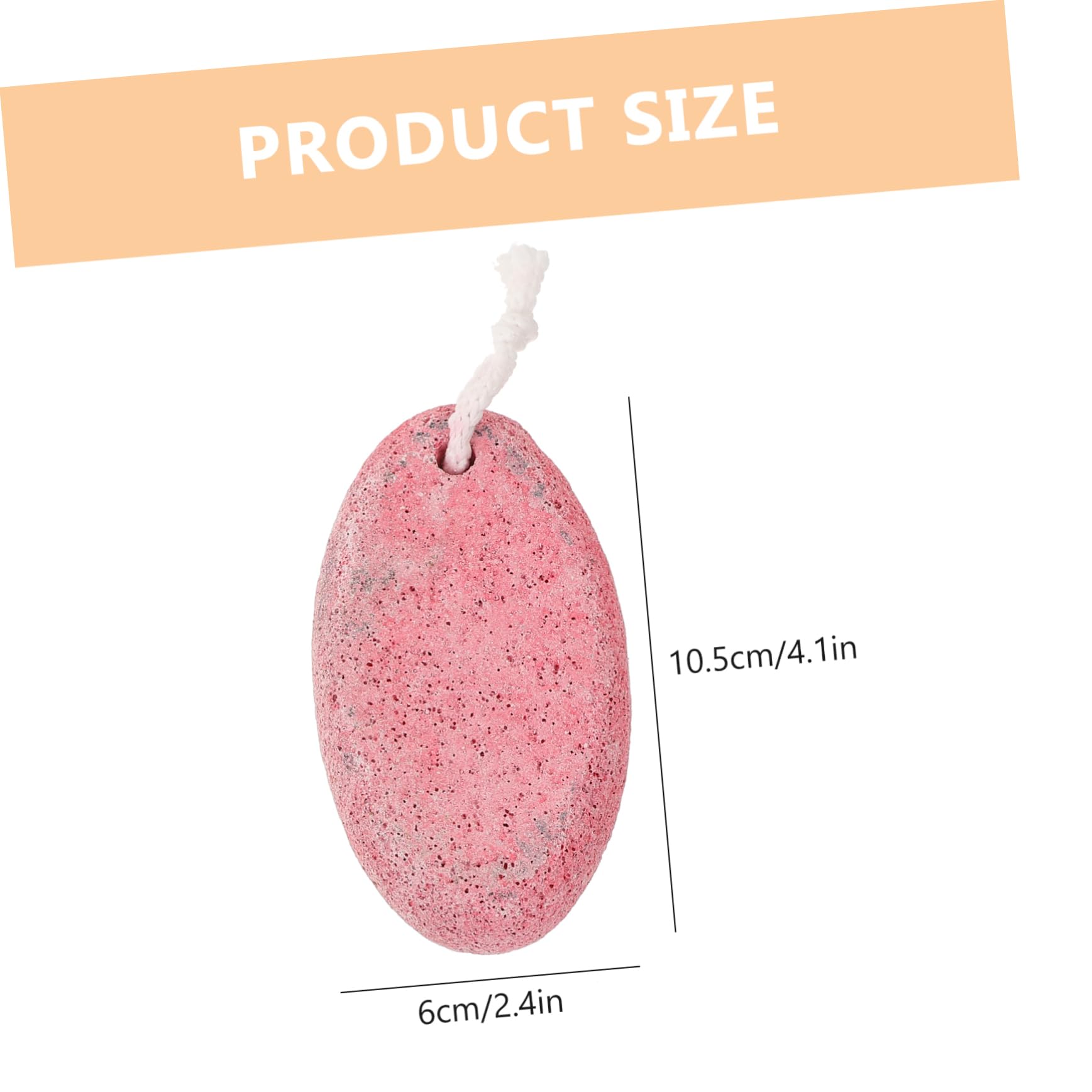 Gogogmee 2 Pieces Foot Scrubbers Volcanic Pumice Stone Dead Skin Remover Foot File Remover Random