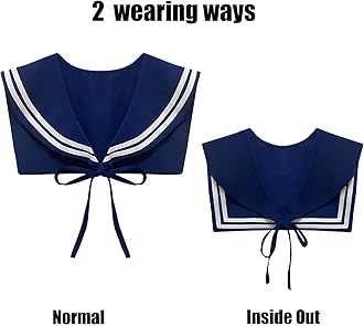 HoosaiyWoo Sailor Collars Scarf for Women Top Fake Collar Necklaces Shawl wraps Match Sweater Shirt Dress
