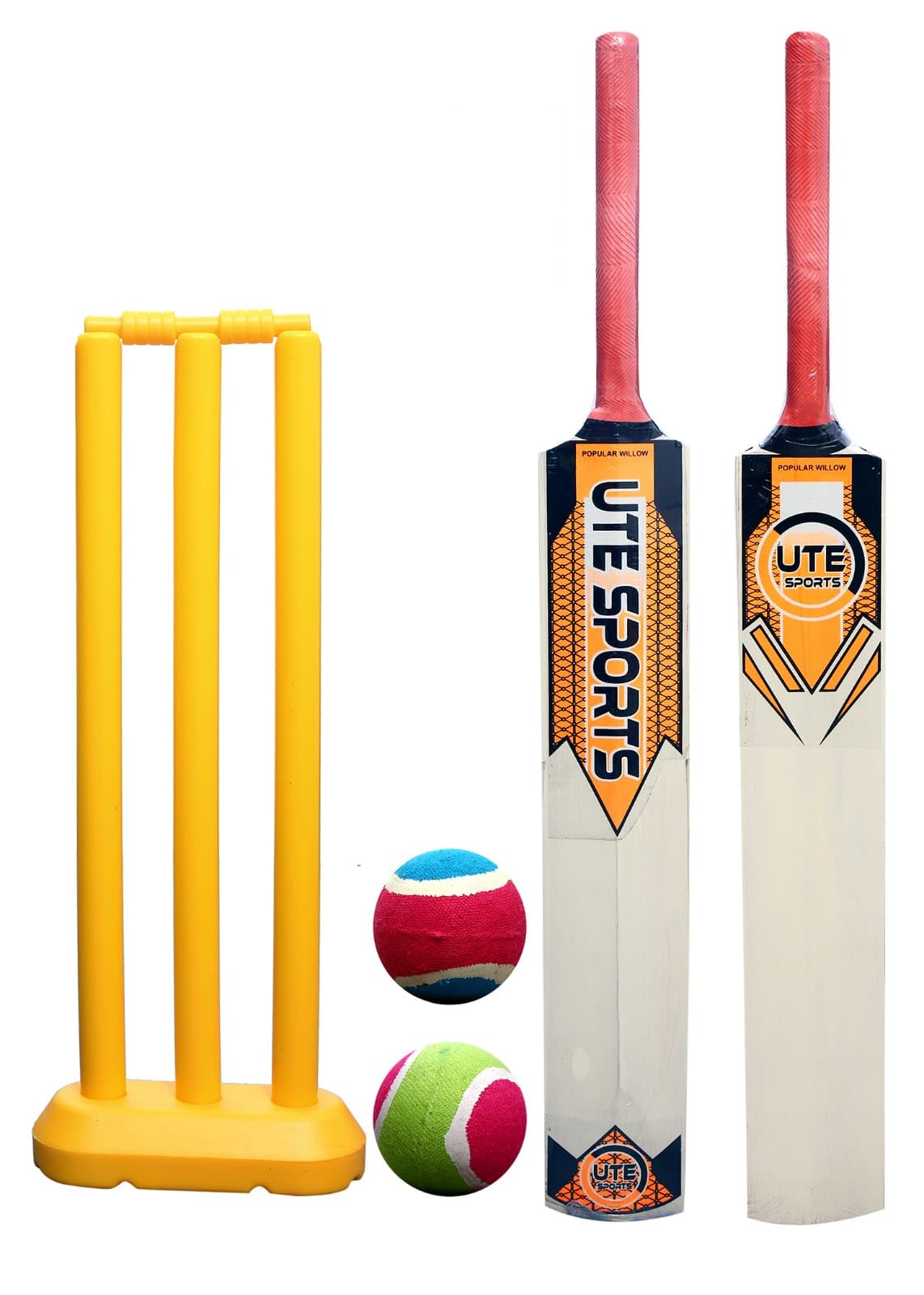 Kids Wooden Tennis Cricket Kit for Light Weight Ball Poplar Willow Size 4 for Age Group 9-11 Years(1 Piece Wooden Cricket Bat, Plastic Wickets, 2 Piece TennisBails, (B0D6ZCX31S) Amazon Price History, Amazon Price Tracker