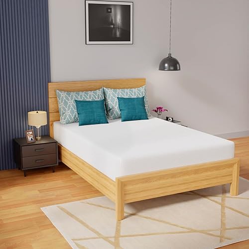 10 Inch Memory Foam Mattress Full Mattress Wave Comfort Foam Mattress CertiPUR-US Certified,Removable Soft Cover, mattresses for Bed frame, Bunk Bed, Trundle, Daybed,White,Fiberglass Free