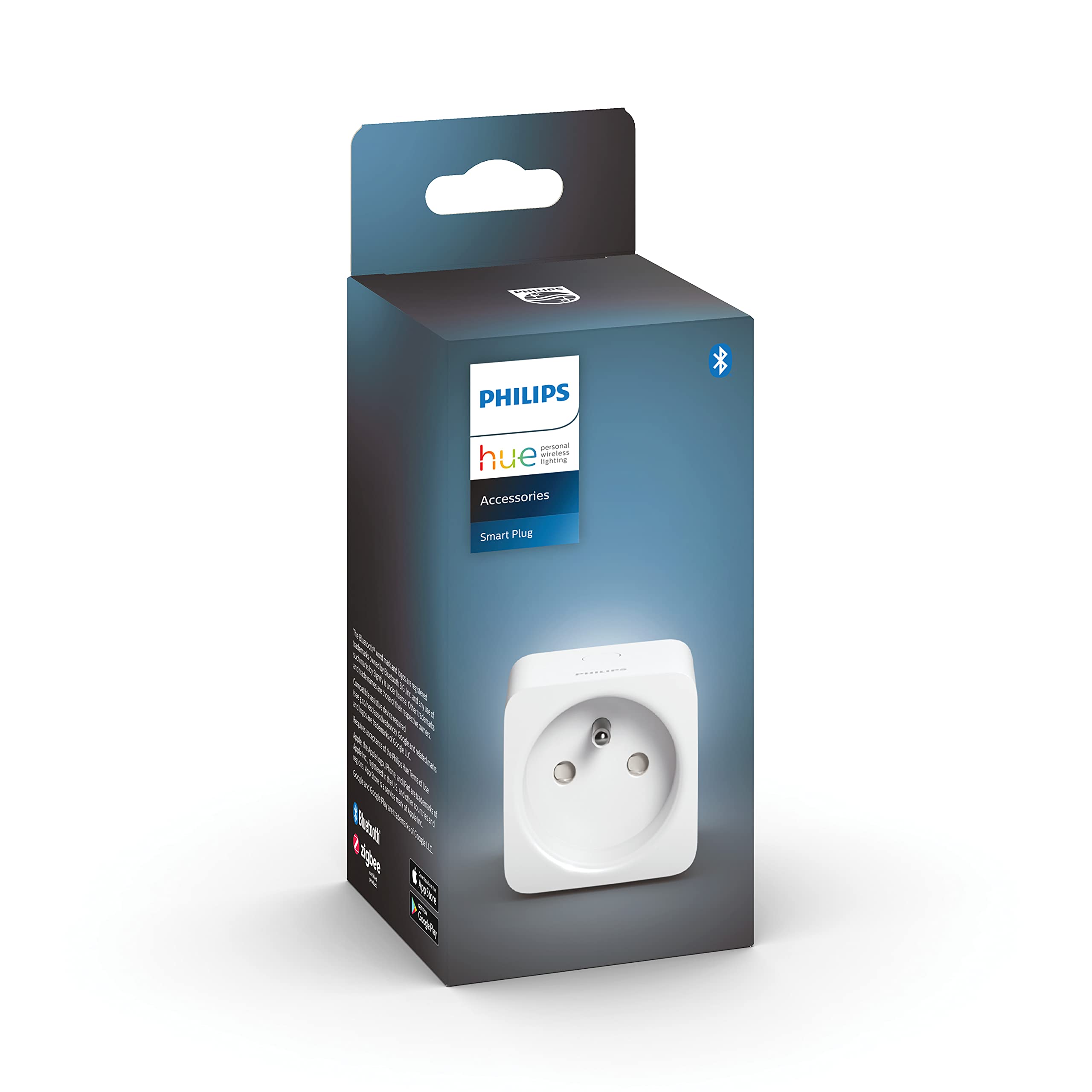 Philips Hue Lot économique avec 1 prise Wi-Fi Hue pour Belgique et France (type E) et 1 variateur d'intensité Hue - Accessoires Hue