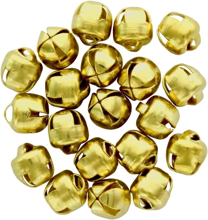 Essentials By Leisure Arts Arts Jingle Bells 6mm Gold 20pc