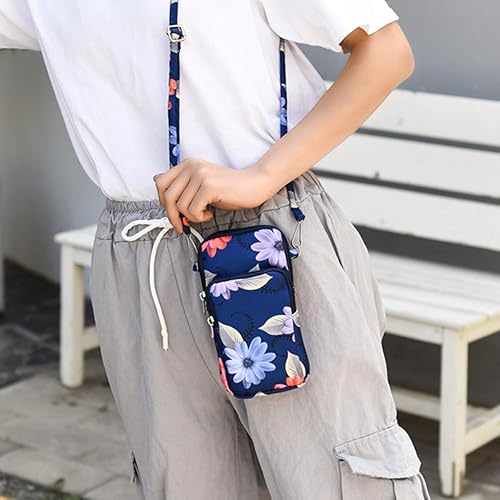 Miniatura 7 de Bolsa deportiva para correr al aire libre, a prueba de sudor, con correa para llevarla en el brazo y correa para el hombro o llevarla cruzada,