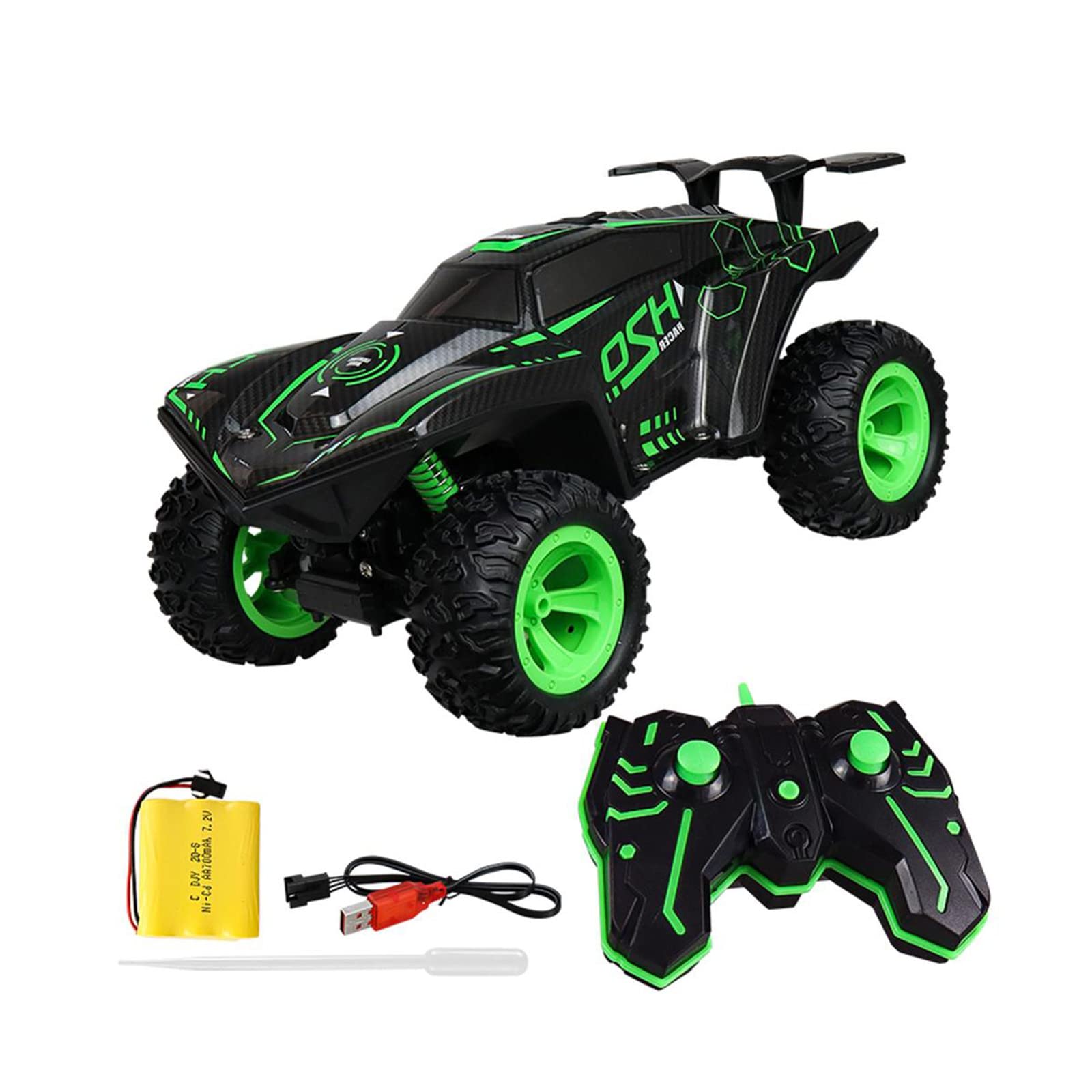 2.4G 1/12 RC Cars Remote Control Off-Road Vehicles 4WD Monster Truck with Light and Mist for Kids and Adults