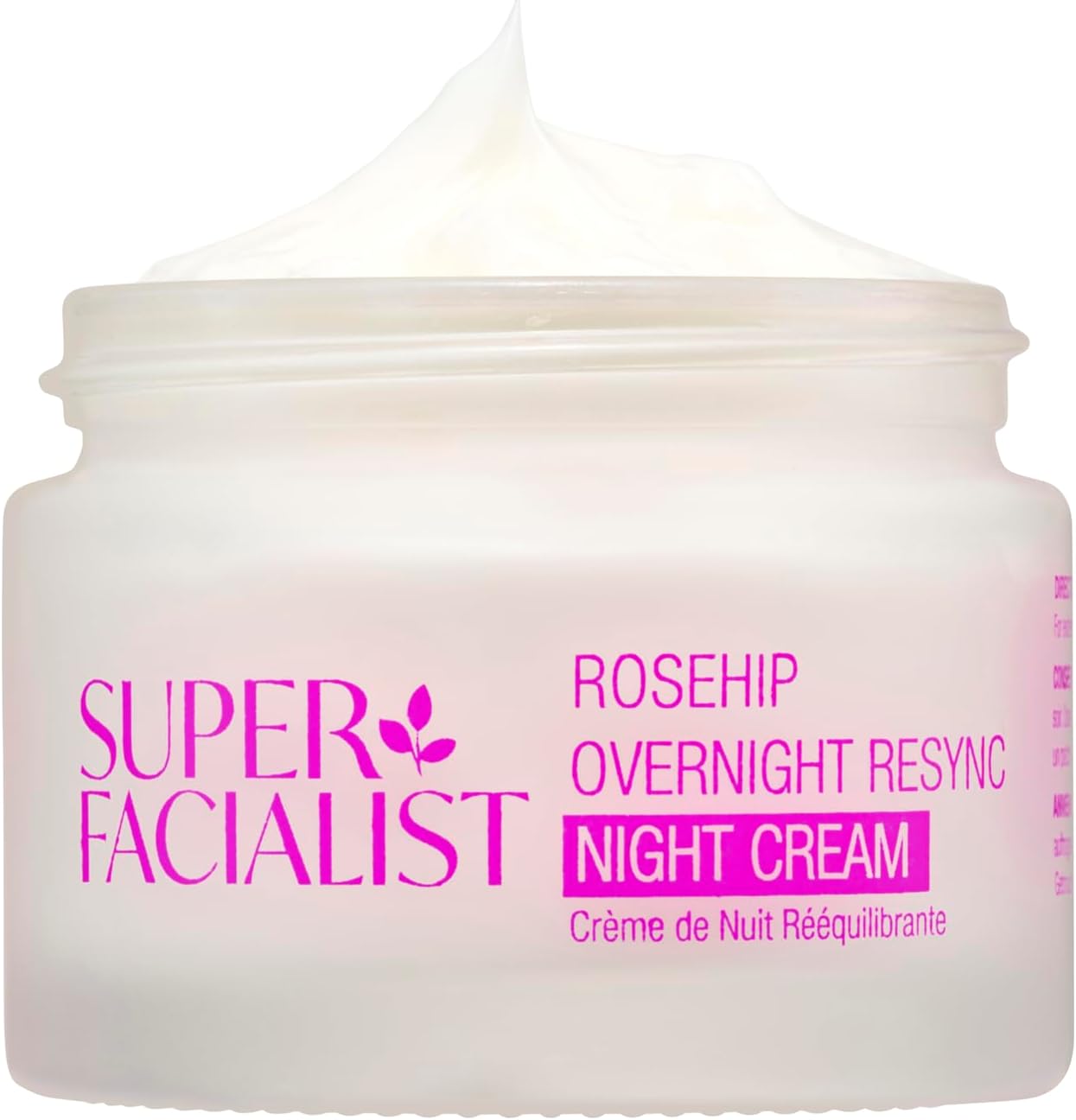 Rosehip Night Cream - Overnight Resync Moisturiser with SleepSmart Complex, Vegan, Rejuvenates & Replenishes, Gentle Face Care, Shea Butter 50ml