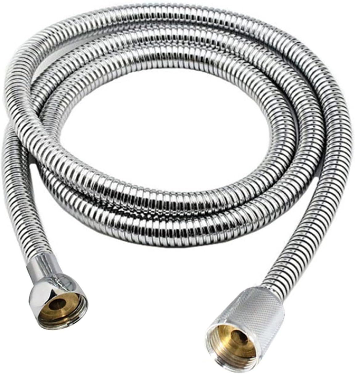 Shower Pipe, Flexible Sturdy and Crease-Proof Stainless Steel Flexible Bathroom Bath Shower Head Hose Pipe Washers(Color:Silver,Length:3m) (Color : Silver, Size : 3m)