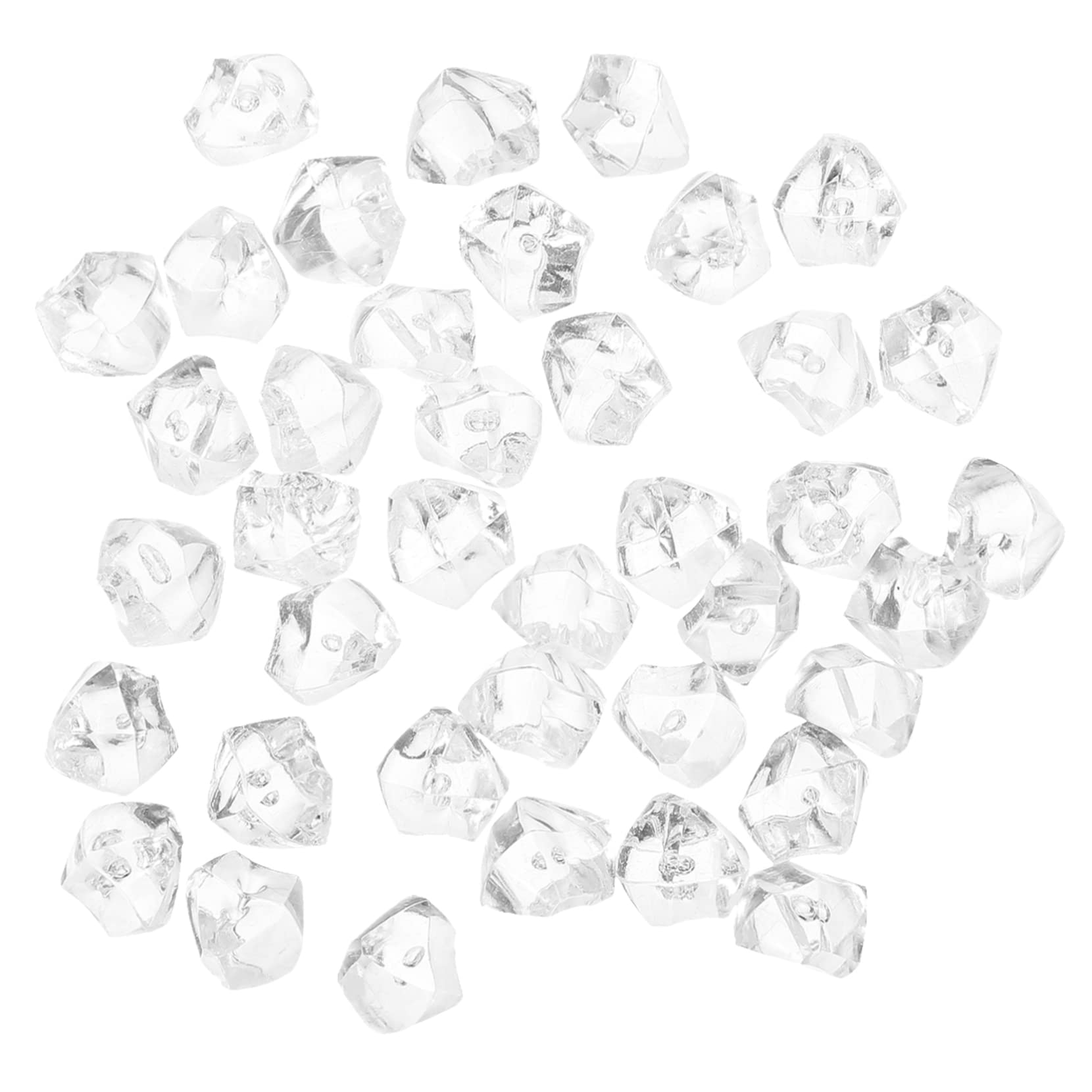 Amosfun 200 Pz Diamante Fai da Te Hair Charms Hair Jewelry coriandoli da tavola Cristalli da Sposa ciottoli per vasi Arredamento Diamanti in Resina Trasparente Diamanti per l'artigianato