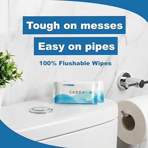 Miniatura 7 de COZZY Toallitas desechables de viaje, hipoalergénicas y sin perfume con 99.6% de agua, sin alcohol, a base de plantas, esenciales de viaje para