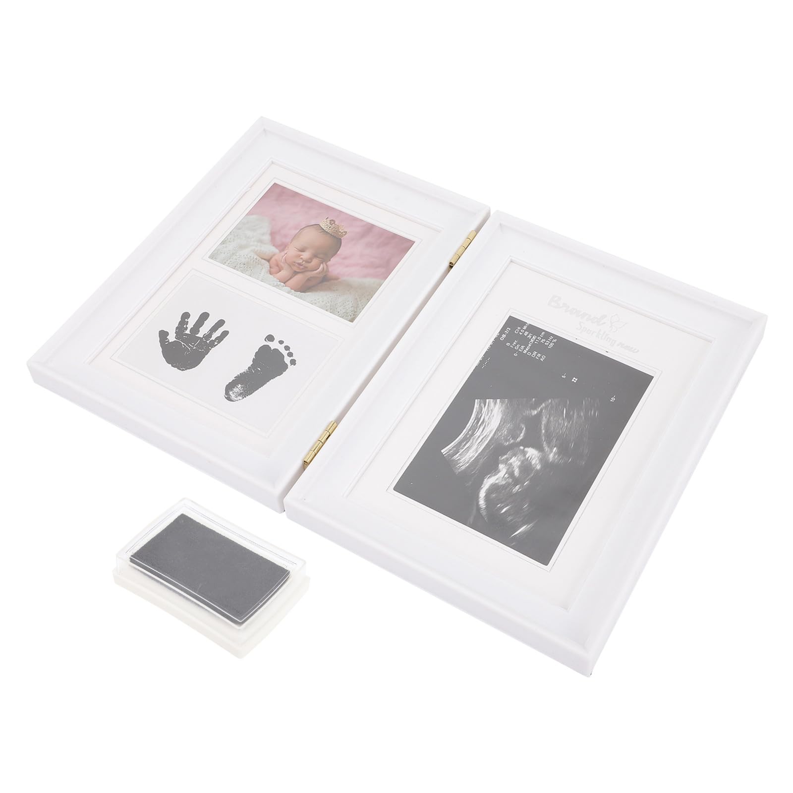 UPKOCH Marco de Fotos para Bebe Recien Nacido Pvc Conmemorativo Libro de Recuerdos Crecimiento B