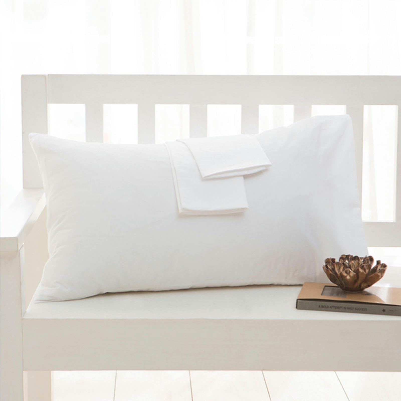 Cotton Pillowcase Big Pillow Case Household Bedding Pillow Cover-5-50x75cm 2pieces