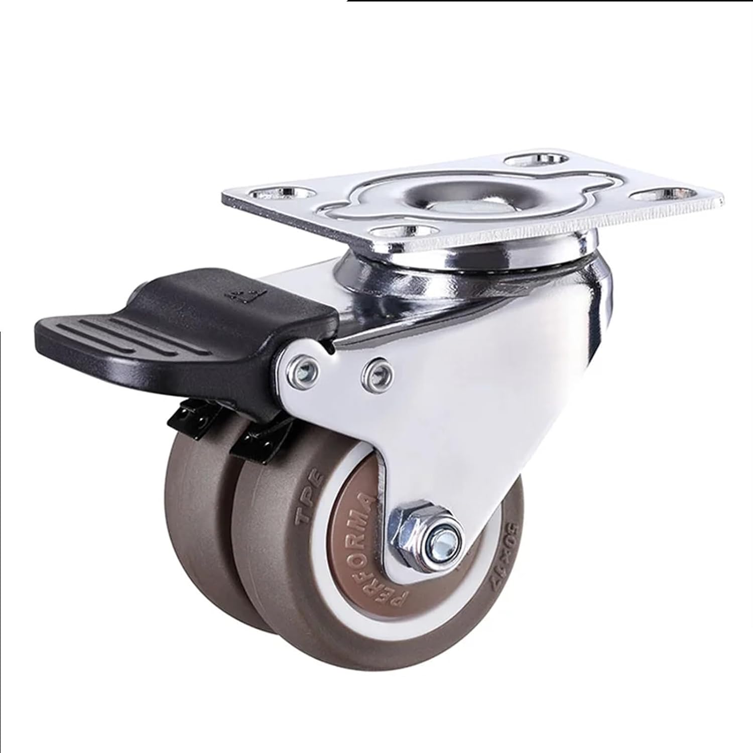2インチの頑丈な工業用家具用キャスター1セット。耐久性のある回転ホイールで楽に安全に移動できます。-4 Swivel Wheels-