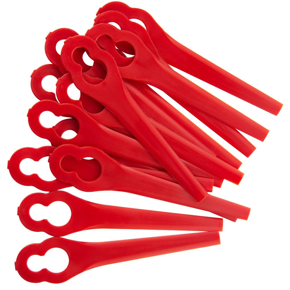Lot De 100 Lames Plastique Pour Coupe-bordure - Compatible Einhell FRT18A, FRT20A1, Etc.