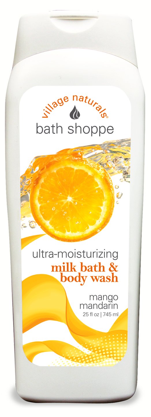 Village Natural Bath Milk Bath & Body Wash Mango Mandarin